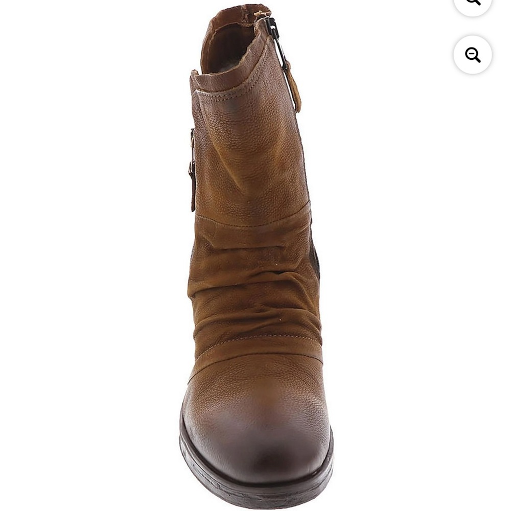 Miz Mooz Brown Leather Ankle Boots
